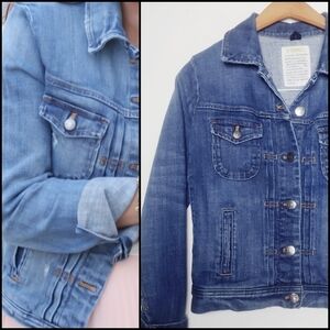 J CREW Denim Jean Jacket/Coat XS.